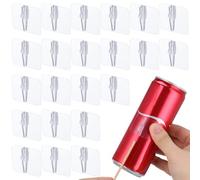 DOITOOL 50 Pièces Autocollants en Plastique pour Emballage de Bouquets Soi-même, Léger et Portable, pour Fêtes et Décoration de Fleur