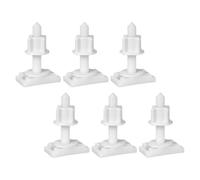 DOITOOL 6 Ensembles Vis du Réservoir de Toilette Kit de Boulons pour Charnières de Siège de Toilette Abs Blanc, Compatible Abattant Wc, Installation Facile, Salle de Bain