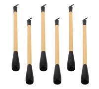 DOITOOL 6 Pièces Manche de Brosse à Calligraphie en Bambou, pour | Léger et Portable, avec Boucle, Design Non Finition, Réparation de Pinceaux, Usage Intérieur
