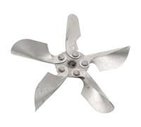 DOITOOL Ailette de Soufflerie en Métal 6mm pour Poêle 220 V | Compatible Chaudière et Fournaise, Circulation D’air Renforcée, Roue Équilibrée, Installation Facile, Fer Argenté