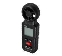 DOITOOL Anémomètre numérique portable, appareil de mesure de la vitesse du vent, mesure précise de la vitesse du vent, noir, plastique, activités de plein air