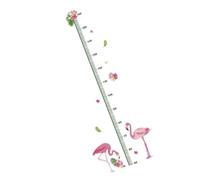 DOITOOL Autocollant Motifs Animaux Cartoon Mignons de Mesure de Hauteur pour Garçon et Filles en Pvc Vert, Étanche et Facile à Appliquer, pour Crèches et Parcs D'attractions