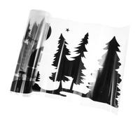 DOITOOL Autocollants pour Camping Motifs Étoile, Lune et Arbre en Pet Noir, Design Créatif et Polyvalent, Faciles à Retirer, pour Décoration Extérieure de Camping-Caravane