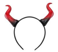 DOITOOL Bandeau pour Fête Halloween Fausses Cornes de Diable en Pp Léger, Design Unique et Détails Délicats, pour Cosplay et Soirée Costumée