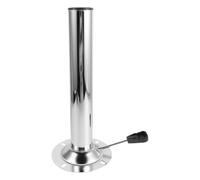 DOITOOL Base de Tabouret de Bar Argenté Pivotante en Fer Réglable | Cuisines et Bureaux, Remplacement, Rotation Fluide et Stabilité, Pièce de Rechange