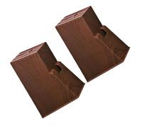 DOITOOL Bloc de Rangement Larges Fentes pour Éviter L'émoussement en Plastique Effet Bois 2pcs Support Pratique pour Organisation pour Couteaux Cuisine sous Évier