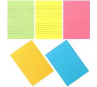 DOITOOL Bloc-notes Adhésif A6 en Papier, Notes Lignées | Couleurs Vives, Adhérence Forte et Retrait Propre, Usage Quotidien, Scrapbooking, École et Bureau