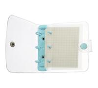 DOITOOL Bloc-notes Créatif à 3 Anneaux, Petit Carnet Transparent Couverture Rigide, Classeur à Feuilles Mobiles Multi-usages, Format Mini pour Notes, Scrapbooking et Organisation