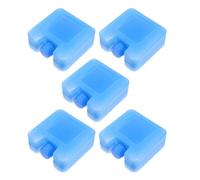 DOITOOL Blocs Réfrigérants Étanches 5pcs en Plastique Bleu pour Ventilateur d’Air Portable, Usage Lors d’Activités Extérieures et Pique-Niques
