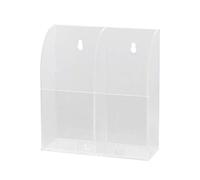 DOITOOL BoîTe De Rangement En Acrylique Transparent, Organisateur TéLéCommande Et TéLéPhone Portable, Support Mural Pour Maison, Double Grille
