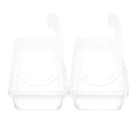 DOITOOL Boîte Distributrice de Lingettes pour Bébé Texture Fiable et Résistance Déformation 2 Pièces en Pp avec Couvercle pour Table à Manger ou Bureau