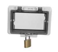 DOITOOL Boîtier de Protection Abs Installation Compacte et Fonctionnement Stable pour Bouton Poussoir de Porte de Garage pour Volet Roulant