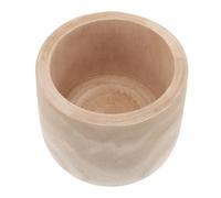DOITOOL Bol Décoratif Rond en Bois Beige Finition Lisse Artisanale, Usage Polyvalent pour Salon ou Entrée, Élégant et Esthétique