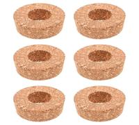 DOITOOL Bouchons en Liège Couvercles Perforés Lot de 6 Design Moderne et Solide pour Hydroponiques en Verre pour Petits Espaces et Bureaux