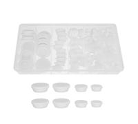 DOITOOL Bouchons Ronds en Silicone Blanc pour Étanchéité Précise, Flexibles et Adaptés à Tout Appareil, Lot de 125 Pièces pour Baignoires et Tubes