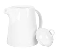 DOITOOL Bouilloire Céramique Blanche Facile à Nettoyer Utiliser, pour Restaurant ou Hôtel, Amateurs de Café
