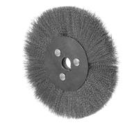 DOITOOL Brosse Métallique Circulaire pour Perceuse en Acier Inoxydable, Roue de 150mm, Alésage 16mm, Argenté, pour Polissage du Bois et Réparation de Chaussures