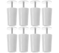 DOITOOL Butée pour Stores Roulants en Plastique Blanc, Lot de 8 Pièces, Installation Pratique et Matériau Robuste en Alliage D'aluminium pour Fenêtres et Volets