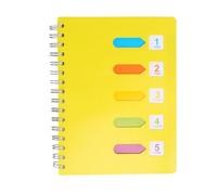 DOITOOL Cahier D'élève à Spirale Latérale, Jaune, Papier, Présent Rentrée | Écriture Fluide, Usage Journal Intime, Adapté aux Étudiants, Style Bureau, pour Fêtes D'anniversaire