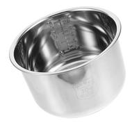 DOITOOL Casserole Multifonction en Acier Inoxydable 4l Intérieure Accessoire de Remplacement Conduction Thermique pour Cuiseur à Riz Compatible Cuisine Électrique