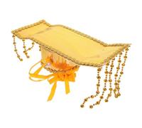 DOITOOL Chapeau D'empereur Chinois Ancien Couleur Or Élégante en Carton et Coton, Confortable et Stable, Style Oriental pour Fête ou Port Quotidien pour Amateurs de Culture Chinoise