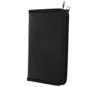 DOITOOL Classeur Accordéon A6 Multi-Couches Zippé, Rangement Portable | Plastique Noir, Grosse Capacité, pour Documents et Cartes, Usage Mobile, Stockage Organisé