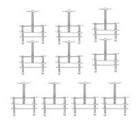 DOITOOL Clips de Tubulure de Contrôle de Débit Lot de 10 en Métal Argenté Robustes pour Équipement de Laboratoire en Enseignement Chimique