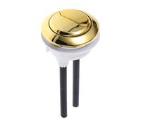 DOITOOL Couvercle De Poignée De Remplacement Accessoires De Boutons De Toilettes Vanne De Réservoir Dorée Couvertures De Chasse d'eau Double Boutons d'eau Double Poussée De Salle De Bains