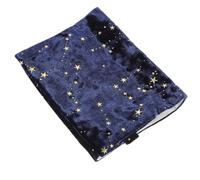DOITOOL Couverture de Livre en Tissu à Dorure à Chaud, Bleu pour | Protège la Vie Privée, Réutilisable, pour Cahier et Carnet, Parc ou Métro Style Aléatoire