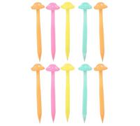 DOITOOL Crayon Porte-mine en Plastique de Champignon pour Garçon et Filles, Écriture Fluide, Pointe Rétractable, pour Bureau et Dessin, Lot de 10 Pièces Plusieurs styles