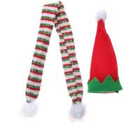DOITOOL Décoration Ravissante pour Bouteille de Vin Ornement de Vin Mini Chapeaux de Noël Chapeau Décoratif Forme de Bouteille Décoration Écharpe de Noël Écharpes Miniatures