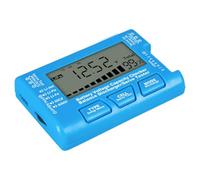 DOITOOL Dispositif de Vérification Batterie Portable Bleu, Testeur Numérique Compatible Li-ion, Nimh, Li-fe, 2s-8s Lithium et 4s-8s Nickel, Outil Précis pour Diagnostic Batterie