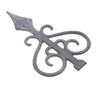 DOITOOL Embout de Clôture en Métal Forgé à Pointe Style Européen 170 Mm Solide et Soudable pour Portillon de Jardin et Palissade Extérieure