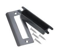DOITOOL Ensemble de Gâche en Acier Inoxydable pour Portes Intérieures, Protège le Jeu de Serrure, Bordure Finement Polie, pour Entretien Portes en Bois Fréquemment Utilisées