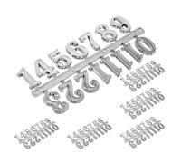 DOITOOL Ensembles Pièces De Chiffres D'Horloge Arabe, en Plastique | Remplacement pour Cadran Mural, Réparation de Chiffres Usés, Usage Diy, Design Simple et Lignes Lisses