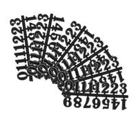 DOITOOL Ensembles Pièces De Chiffres D'Horloge Arabe, en Plastique | Remplacement pour Cadran Mural, Réparation de Chiffres Usés, Usage Diy, Design Simple et Lignes Lisses