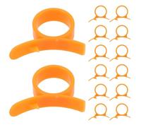 DOITOOL Éplucheurs D'agrumes Outil Cuisine Sûr et Fiable en Plastique Orange Lot de 16 Pelage pour Citrons, pour Cuisines et Sorties en Plein Air