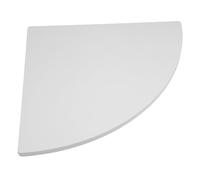 DOITOOL Étagère d'angle Murale Forme Éventail Triangle en PVC Blanche Gain de Place Support de Rangement Créatif pour et Objets Salon ou Bureau