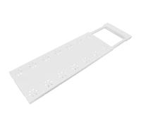 DOITOOL Étagère Extensible Séparateur Réglable Polyvalent pour Placard en Plastique Blanc Dimensions Ajustables 32-48 Cm pour Armoires et Rangements à Domicile