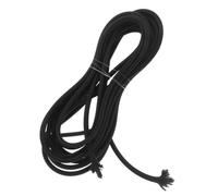 DOITOOL Fil Électrique Rond Vintage Noir 0,75mm² Noyau Cuivre Pur et Gaine Épaisse, Câble Tressé Décoratif Résistant à l'abrasion pour Lampes Suspendues et Bars Intérieurs