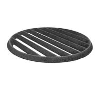 DOITOOL Grille de Cheminée Ronde en Fonte Noire 25cm sans Bavure, Accessoire Barbecue Polyvalent pour Foyer Extérieur et Camping Familial