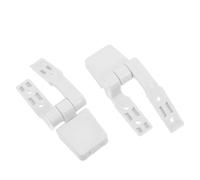 DOITOOL Kit de Boulons de Fixation en Plastique Blanc Charnières de Siège de Toilette avec Boulons et Vis Compatibilité pour Remplacement de Pièces Salle de Bain pour Siège de Toilette