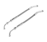 DOITOOL Kit de Grattoirs à Glace en Acier Argenté pour Motoneige, Installation Facile, Dimensions 33x1,5x1cm, pour Pistes Dures en Régions Froides
