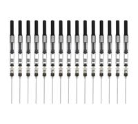 DOITOOL Kit de Recharge pour Stylo-plume avec Convertisseur Encre Compatible Large, Pointe Émoussée Amovible, Diamètre 3,4mm, 15 Pièces Noir pour Bureau et Étudiants
