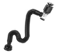 DOITOOL Kit de vidange d'évier Flexible avec raccord en Acier Inoxydable, bonde Murale Droite Universelle, Joint Anti-odeurs, adapté à l'évier de Cuisine, évacuation Rapide et