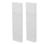 DOITOOL Lot de 2 Boîtes de Rangement en Plastique Blanc pour Gratte-langue, Robustes et Sécurisées, pour Voyage et Usage Quotidien