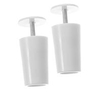 DOITOOL Lot de 2 Butées de Store en Plastique Blanc, Surface Lisse et Longue Durée, Accessoires de Remplacement pour Volets, Adaptées pour Maison et Bureau