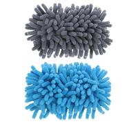 DOITOOL Lot de 2 Effaceurs pour Tableau Blanc en Éponge Microfibre Bleu Lavable la Main, Adapté aux Salles de Réunion et Écoles, Forme Ergonomique Prise en Main Facile