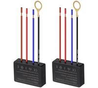 DOITOOL Lot de 2 modules d'interrupteur tactile variateur - 4 niveaux - Pièces de rechange pour lampe de table - 230 V - Contrôle LED à intensité variable pour réparation de lampe de chevet et