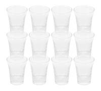 DOITOOL Lot de 24 verres de communion transparents pour église - Petits verres à liqueur de communion - Mini gobelet en pour plateau standard 15 ml